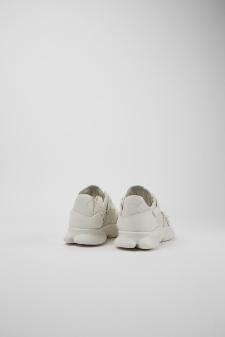 Exclusive Camper Karst White Non-Dyed Leather Sneakers For Women