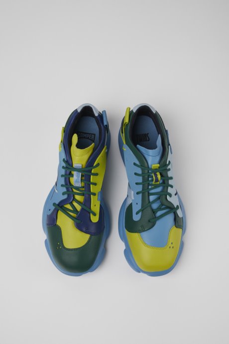 Design Twins Multicolored Leather And Textile Sneakers For Women Camper