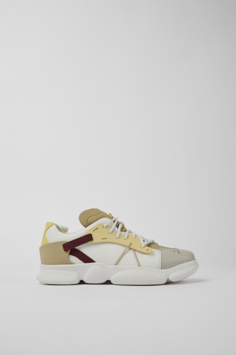 Twins Multicolored Leather And Textile Sneakers For Women Camper New Arrivals