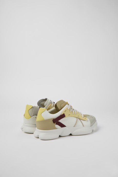 Twins Multicolored Leather And Textile Sneakers For Women Camper New Arrivals