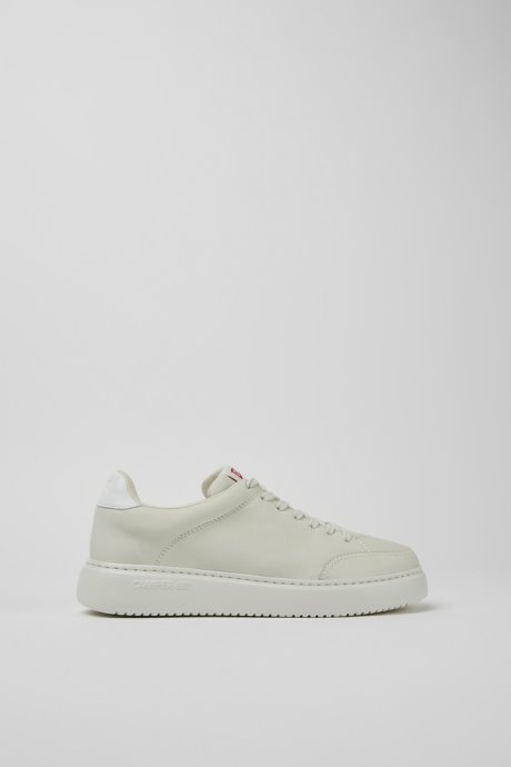 Design Runner K21 White Non-Dyed Leather Sneakers For Women Camper