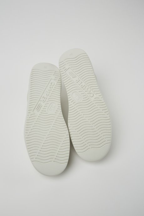 Design Runner K21 White Non-Dyed Leather Sneakers For Women Camper