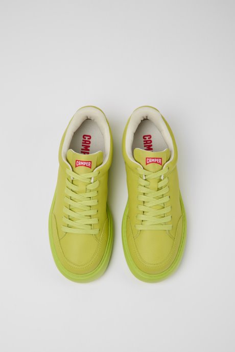 Runner K21 Green Leather Sneakers For Women Exclusive Camper