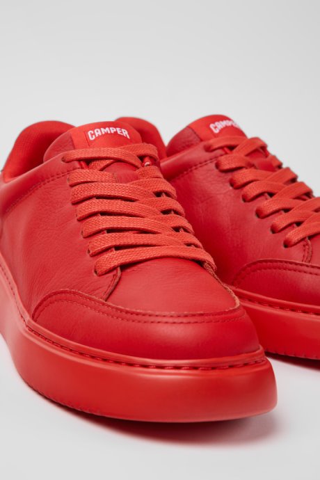 Exclusive Camper Runner K21 Red Leather Sneakers For Women