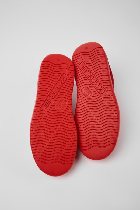 Exclusive Camper Runner K21 Red Leather Sneakers For Women