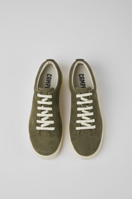 Exclusive Camper Runner Up Green Nubuck Sneakers For Women