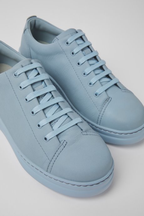 Runner Up Blue Leather Sneakers For Women Camper New Arrivals
