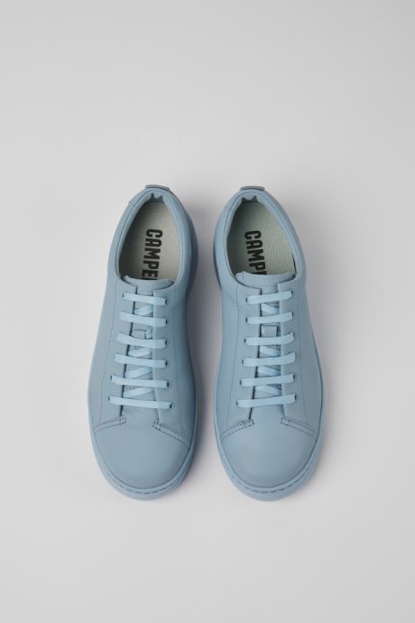 Runner Up Blue Leather Sneakers For Women Camper New Arrivals