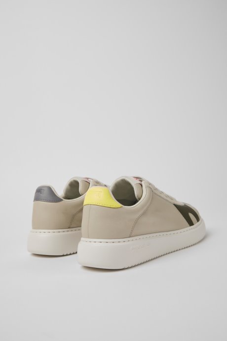 Camper Twins Gray Leather And Nubuck Sneakers For Women New Arrivals