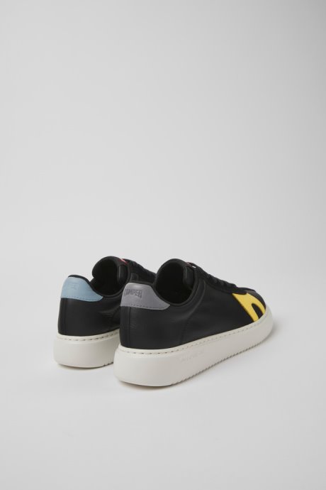 Twins Black Leather And Nubuck Sneakers For Women Exclusive Camper