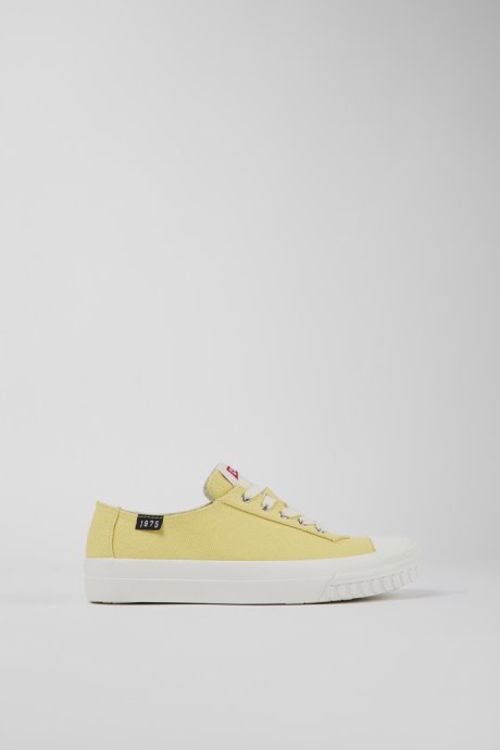 Camaleon Yellow Recycled Cotton Sneakers For Women Camper New Arrivals