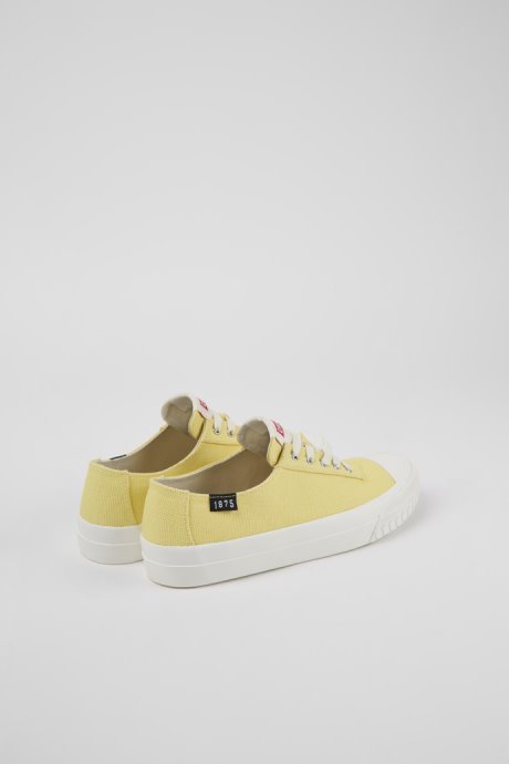 Camaleon Yellow Recycled Cotton Sneakers For Women Camper New Arrivals
