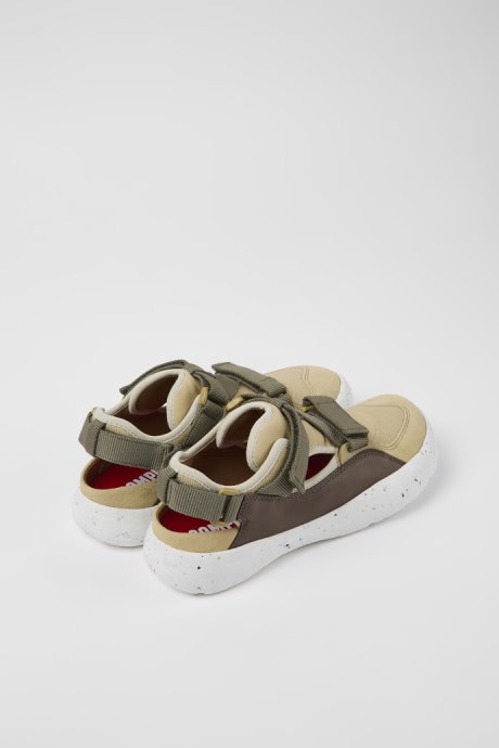 Peu Stadium Multicolored Leather And Textile Semi-Open Sneakers For Women Camper New Arrivals