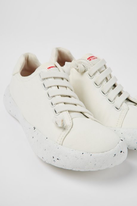 Design Peu Stadium White Textile Sneakers For Women Camper
