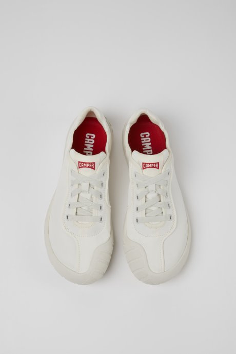 Path White Textile Sneakers For Women Exclusive Camper