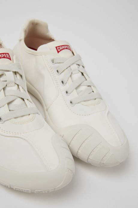 Path White Textile Sneakers For Women Exclusive Camper