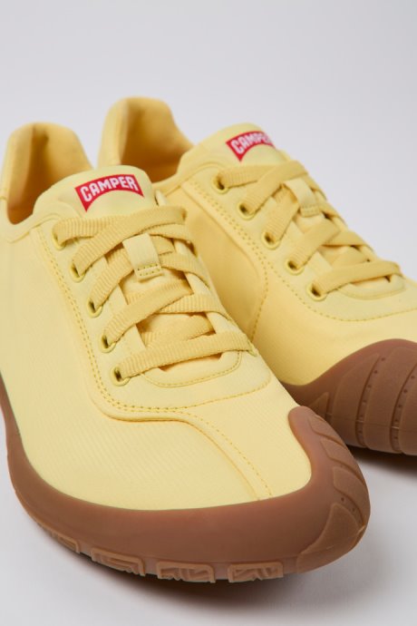 Design Path Yellow Textile Sneakers For Women Camper