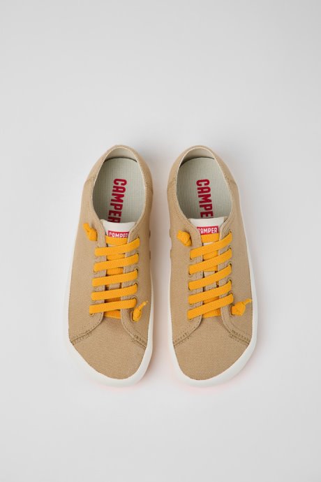 Exclusive Camper Peu Rambla Beige Textile Sneakers For Women