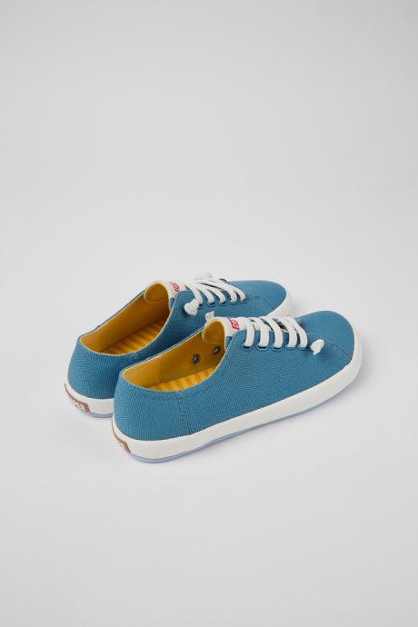 Design Peu Rambla Blue Textile Sneakers For Women Camper