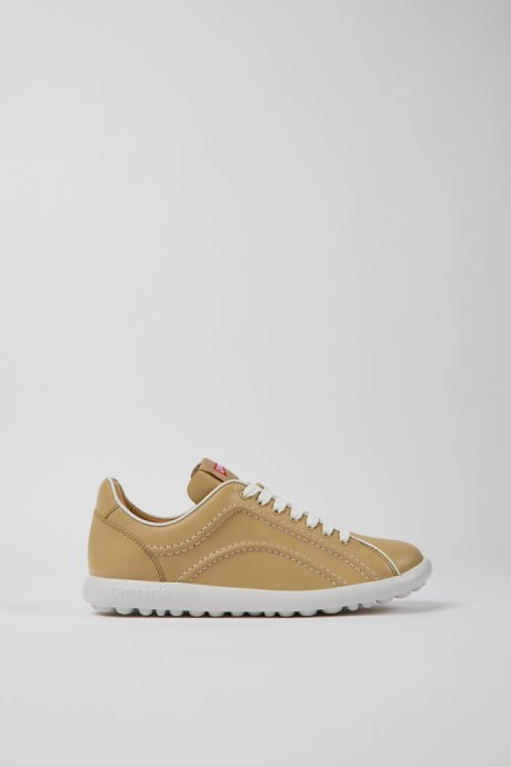 Exclusive Camper Pelotas Xlite Beige Leather Sneakers For Women
