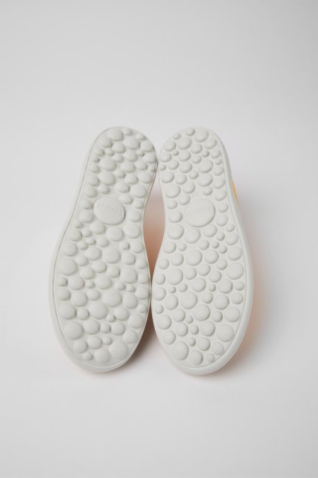 Camper Pelotas Xlite Orange Leather And Textile Sneakers For Women New Arrivals