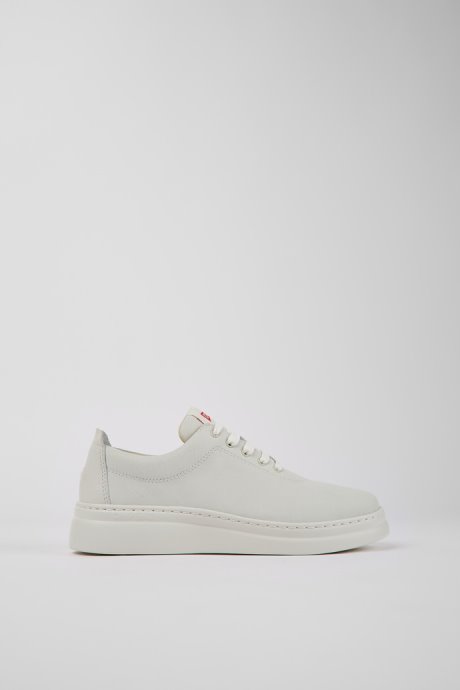Exclusive Camper Runner Up White Non-Dyed Leather Sneakers For Women