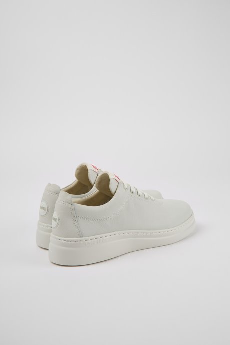 Exclusive Camper Runner Up White Non-Dyed Leather Sneakers For Women