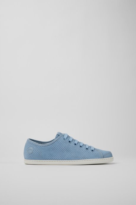 Uno Blue Nubuck And Leather Sneakers For Women Exclusive Camper