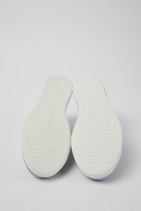 Uno Blue Nubuck And Leather Sneakers For Women Exclusive Camper