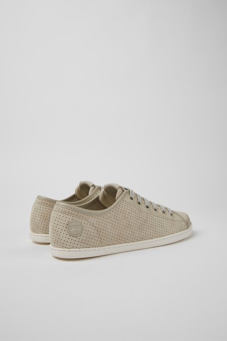 Design Uno Gray Nubuck And Leather Sneakers For Women Camper