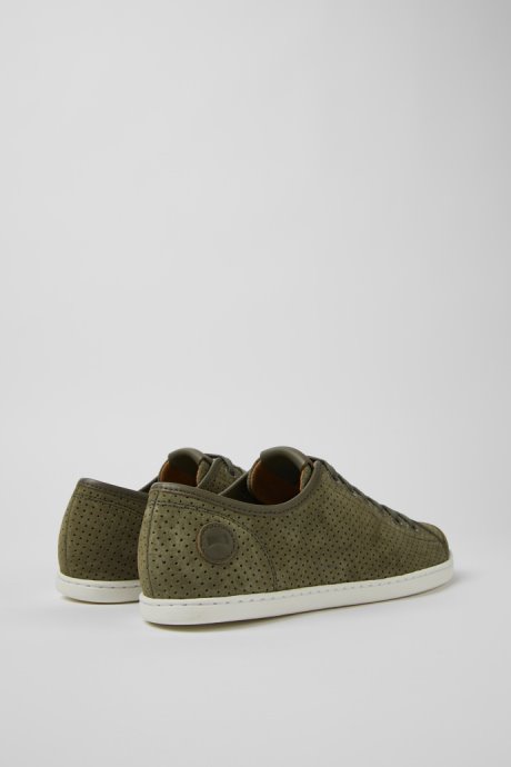 Uno Green Nubuck And Leather Sneakers For Women Camper New Arrivals