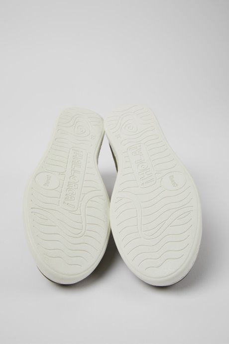 Uno Green Nubuck And Leather Sneakers For Women Camper New Arrivals