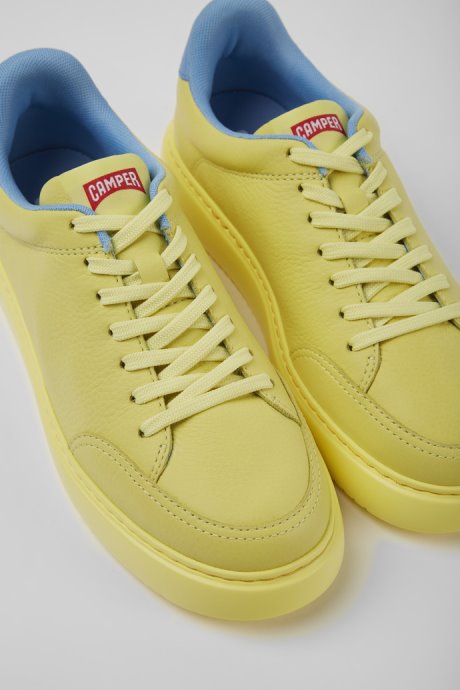 Exclusive Camper Runner K21 Yellow Leather Sneakers For Women