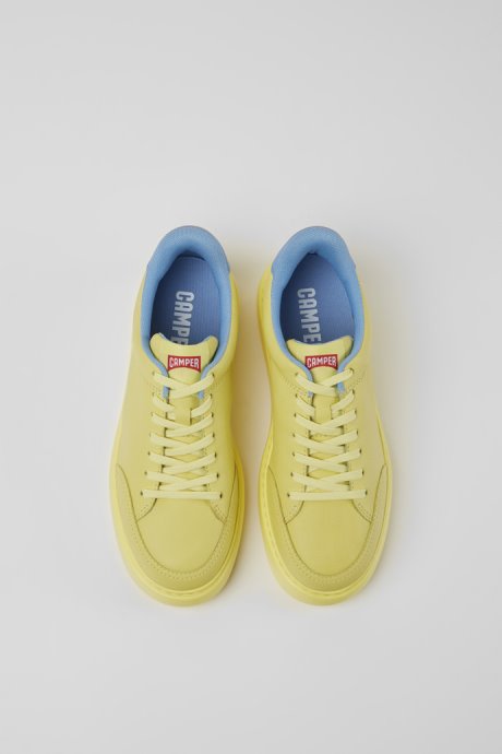 Exclusive Camper Runner K21 Yellow Leather Sneakers For Women