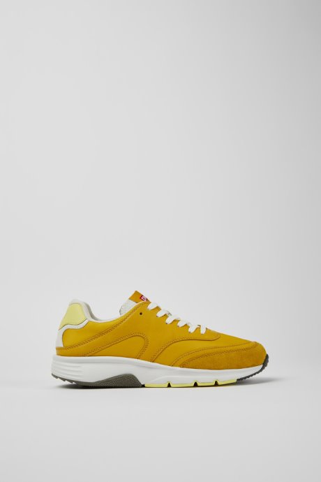 Drift Yellow Textile And Leather Sneakers For Women Exclusive Camper