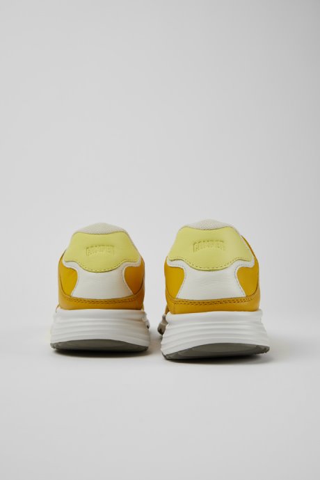 Drift Yellow Textile And Leather Sneakers For Women Exclusive Camper