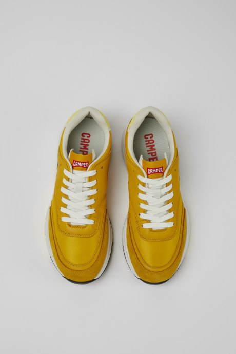Drift Yellow Textile And Leather Sneakers For Women Exclusive Camper