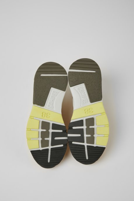 Drift Yellow Textile And Leather Sneakers For Women Exclusive Camper