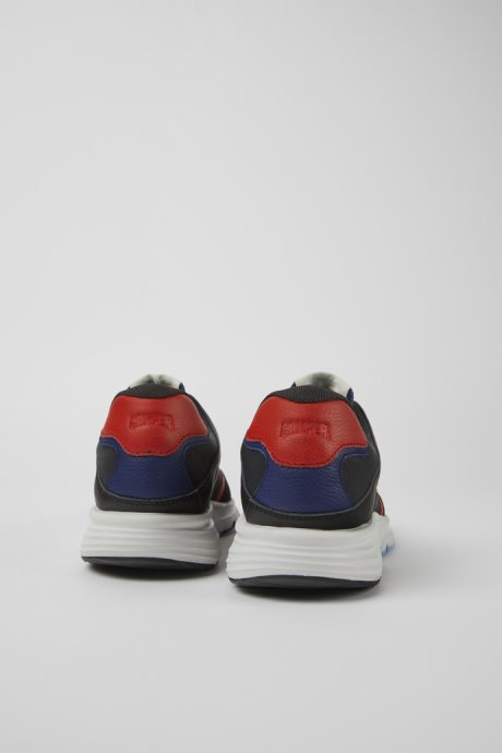 Camper Drift Black And Red Textile And Leather Sneakers For Women New Arrivals