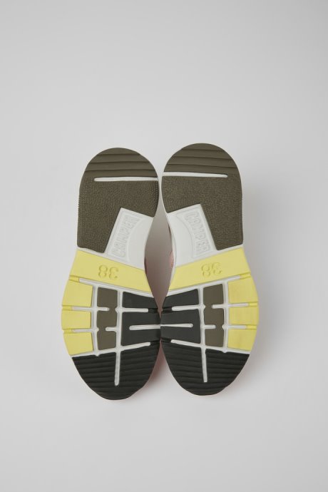 Design Drift White And Pink Textile And Nubuck Sneakers For Women Camper