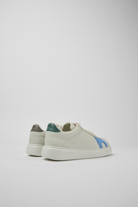 Camper Design Twins White Non-Dyed Leather Sneakers For Women