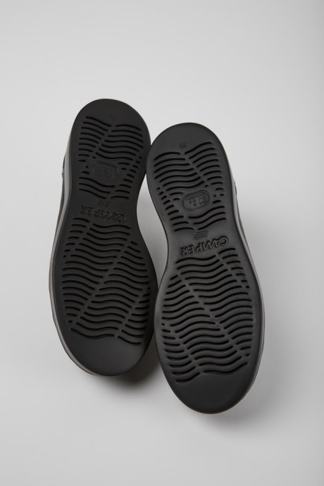 Design Twins Black Leather Sneakers For Women Camper