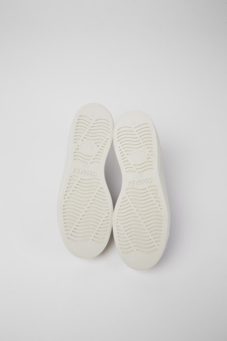 Design Runner Up Blue And White Recycled Cotton Sneakers For Women Camper