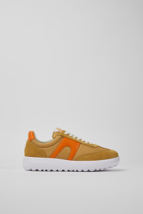 Design Pelotas Xlite Beige And Orange Sneakers For Women Camper