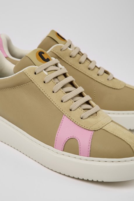 Exclusive Camper Runner K21 Beige And Pink Sneakers For Women