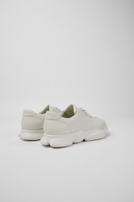 Camper Karst White Leather Shoes For Women New Arrivals