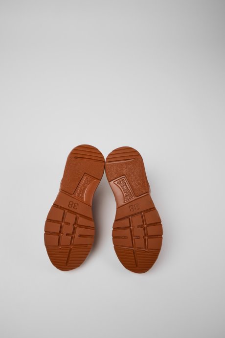 Drift Red Leather Sneakers For Women Exclusive Camper