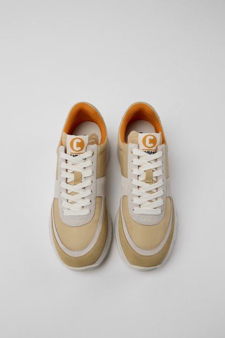 Exclusive Camper Drift Beige White And Brown Sneakers For Women