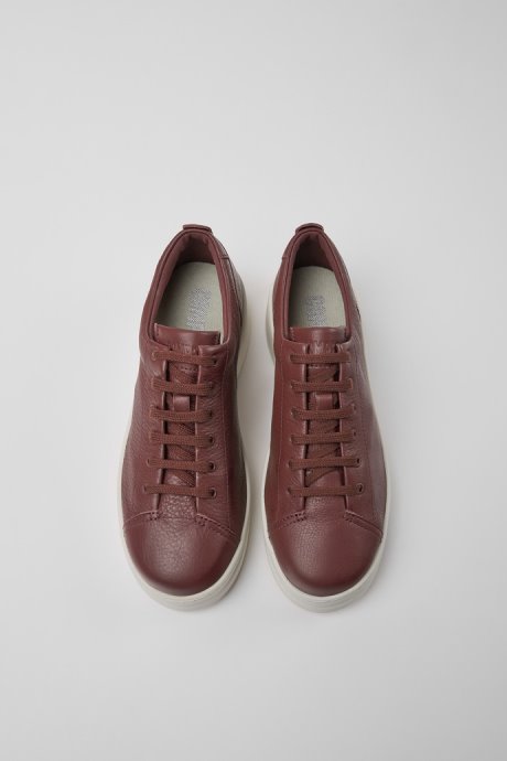 Exclusive Camper Runner Up Burgundy Leather Women's Sneakers
