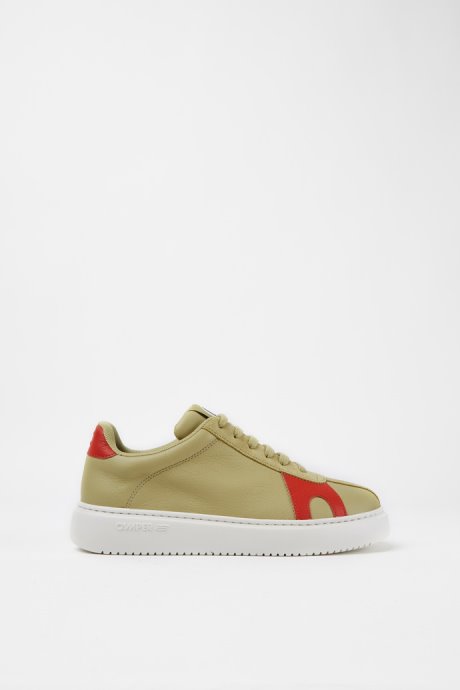 Camper Design Runner K21 Beige Suede And Leather Sneakers